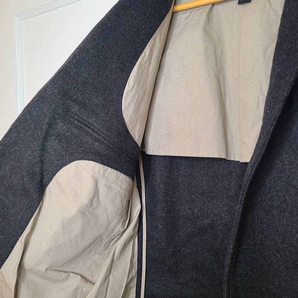 John Varvatos USA Wool Cashmere Blend Blazer Over Coat Jacket US Size 38 - Picture 6 of 7